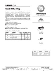 SN74LS175-D datasheet pdf ON Semiconductor