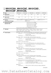 MN101C28D datasheet pdf Panasonic