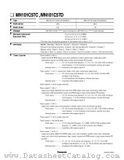 MN101C57D datasheet pdf Panasonic