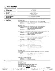 MN103002A datasheet pdf Panasonic