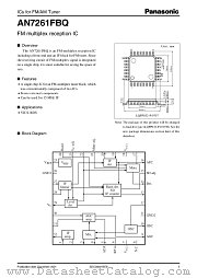 AN7261FBQ datasheet pdf Panasonic