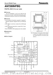 AN7289NFBQ datasheet pdf Panasonic