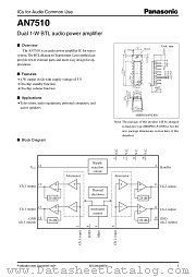 AN7510 datasheet pdf Panasonic