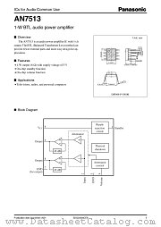 AN7513 datasheet pdf Panasonic