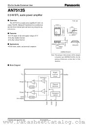 AN7513S datasheet pdf Panasonic