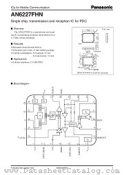 AN6227FHN datasheet pdf Panasonic