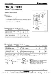 PNZ158 datasheet pdf Panasonic