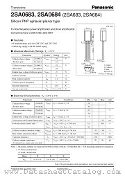 2SA683 datasheet pdf Panasonic