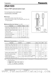 2SA1533 datasheet pdf Panasonic