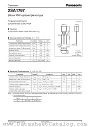 2SA1767 datasheet pdf Panasonic