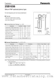 2SB1036 datasheet pdf Panasonic