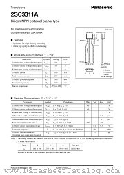 2SC3311A datasheet pdf Panasonic