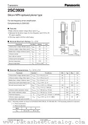 2SC3939 datasheet pdf Panasonic