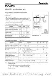 2SC4809 datasheet pdf Panasonic