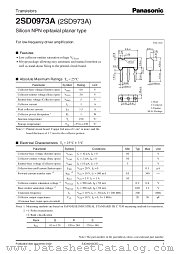 2SD973A datasheet pdf Panasonic