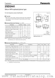 2SD2441 datasheet pdf Panasonic