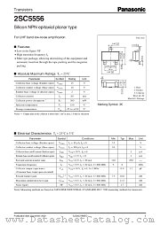 2SC5556 datasheet pdf Panasonic