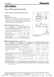 2SC4809J datasheet pdf Panasonic