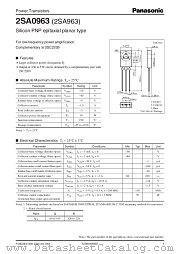 2SA0963 datasheet pdf Panasonic