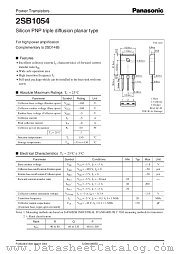 2SB1054 datasheet pdf Panasonic