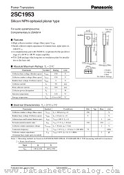 2SC1953 datasheet pdf Panasonic