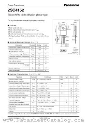 2SC4152 datasheet pdf Panasonic