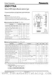 2SD1776A datasheet pdf Panasonic