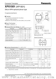 XP01501 datasheet pdf Panasonic