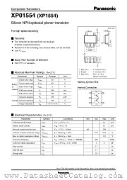 XP1554 datasheet pdf Panasonic