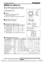 XP4111 datasheet pdf Panasonic