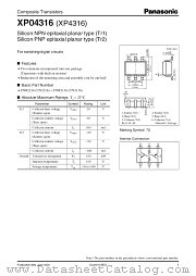 XP04316 datasheet pdf Panasonic