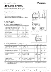 XP05501 datasheet pdf Panasonic