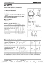 XP05553 datasheet pdf Panasonic