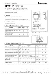 XP06113 datasheet pdf Panasonic