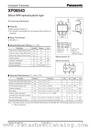 XP6543 datasheet pdf Panasonic