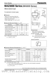 MAZ3036 datasheet pdf Panasonic