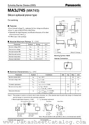 MA3J745 datasheet pdf Panasonic