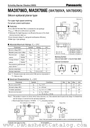 MA786WK datasheet pdf Panasonic