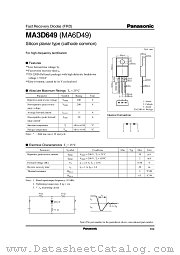 MA3D649 datasheet pdf Panasonic