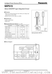 MIP515 datasheet pdf Panasonic