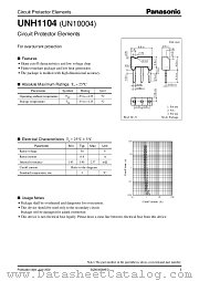 UN10004 datasheet pdf Panasonic