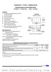 1SMB3EZ16 datasheet pdf Panjit International Inc