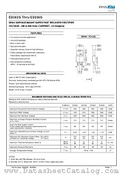 ED306S datasheet pdf Panjit International Inc