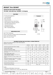 ED306T datasheet pdf Panjit International Inc