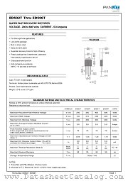 ED502T datasheet pdf Panjit International Inc