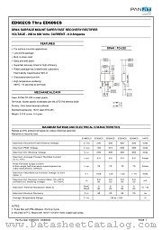 ED604CS datasheet pdf Panjit International Inc