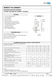 ED803CT datasheet pdf Panjit International Inc