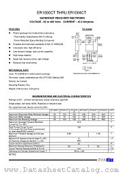 ER1004CT datasheet pdf Panjit International Inc