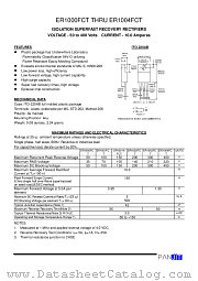 ER1003FCT datasheet pdf Panjit International Inc