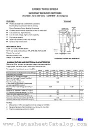 ER803 datasheet pdf Panjit International Inc